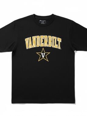 Champion Black Vanderbilt Tee Size Medium
